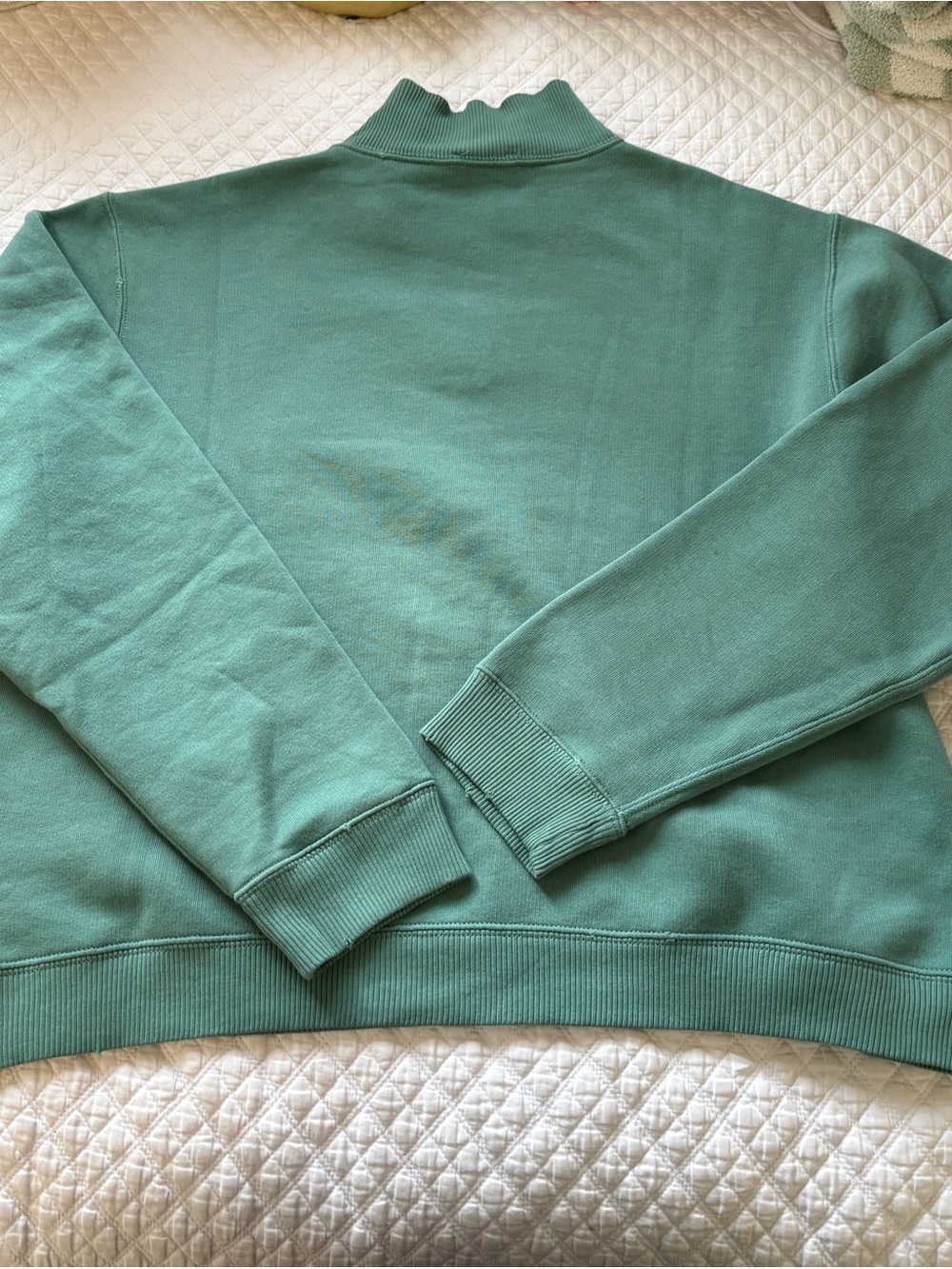 Ralph Lauren Mint Green Half-Zip Pullover Sweatshirt - Picture 5 of 6